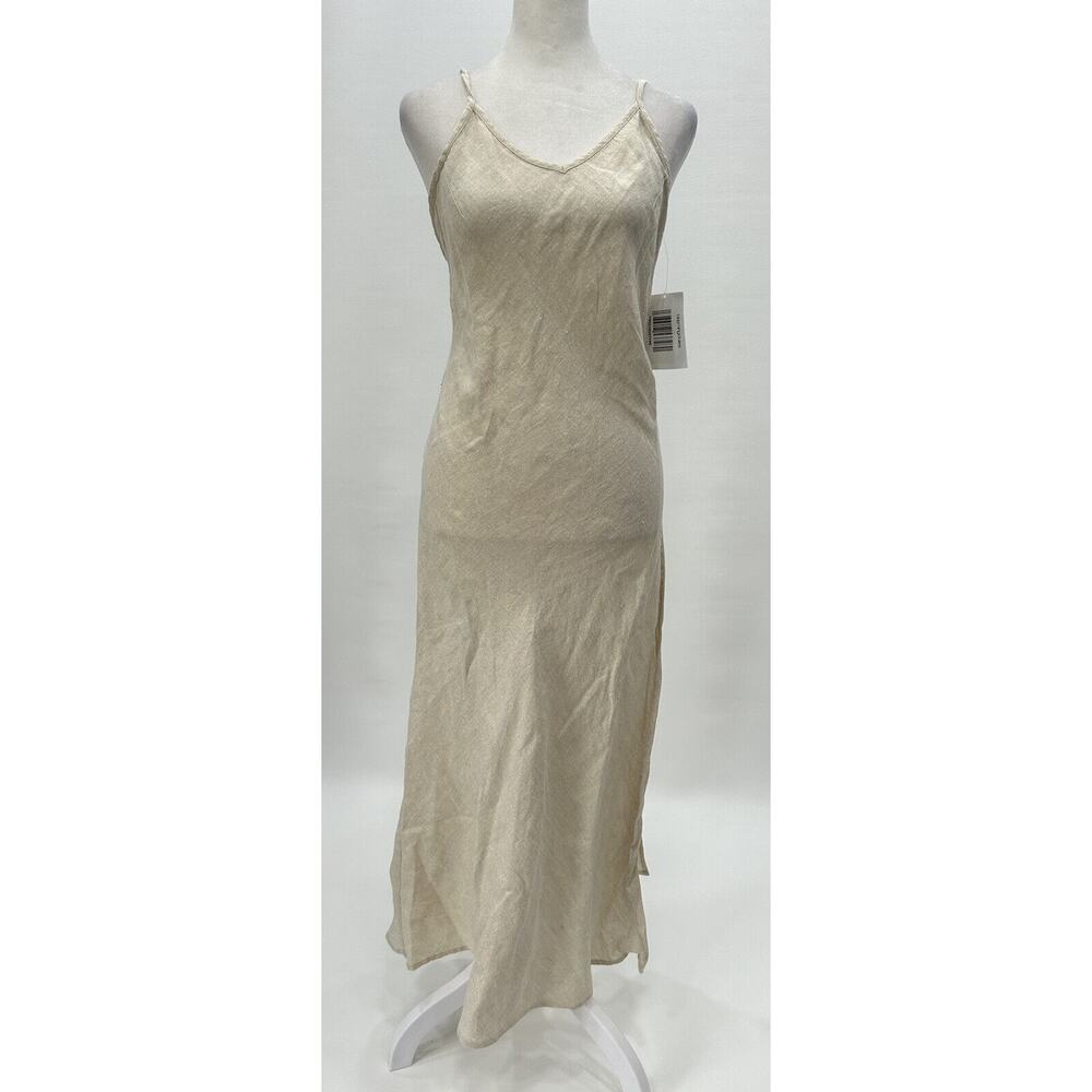 SOLID & STRIPED Cream Slip Coverup Dress